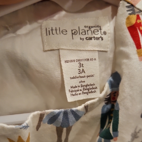 Nutcracker Ballet Print Dress, LITTLE PLANET BY CARTERS size 3 Organic - Picture 3 of 6